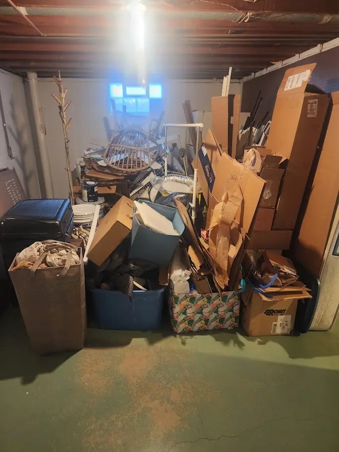 Roll-off dumpster container at job site for 2 Yard Dumpster Rental in Dentsville